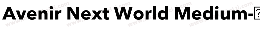 Avenir Next World Medium字体转换